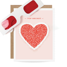 Load image into Gallery viewer, Heart Decoder Card - Indie Indie Bang! Bang!