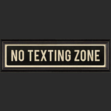 No Texting Zone Wall Art - Indie Indie Bang! Bang!