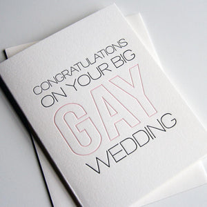 Congratulations On Your Big Gay Wedding - Indie Indie Bang! Bang!