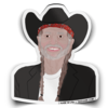 Willie Nelson Sticker - Indie Indie Bang! Bang!