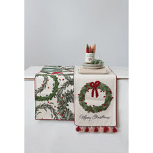 Load image into Gallery viewer, Cotton Printed Table Runner &quot;Merry Christmas&quot; - Indie Indie Bang! Bang!