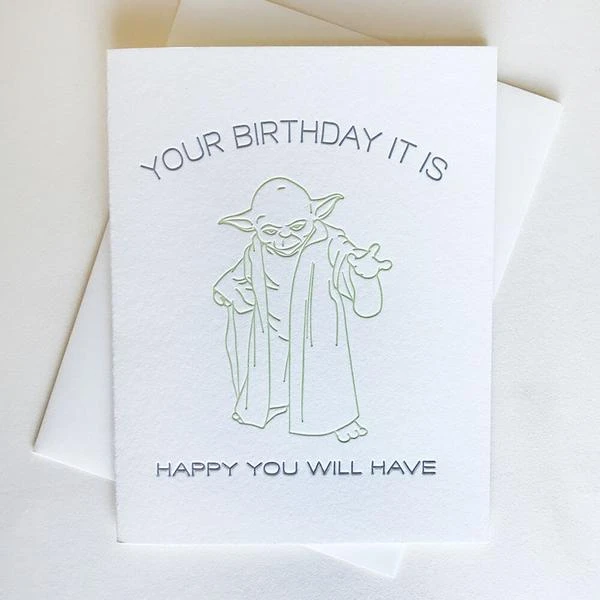 Yoda - Your Birthday it is - Indie Indie Bang! Bang!
