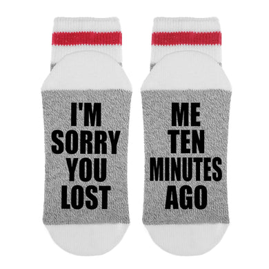 I'm Sorry You Lost - Me Ten Minutes Ago Lumberjack Socks - Indie Indie Bang! Bang!